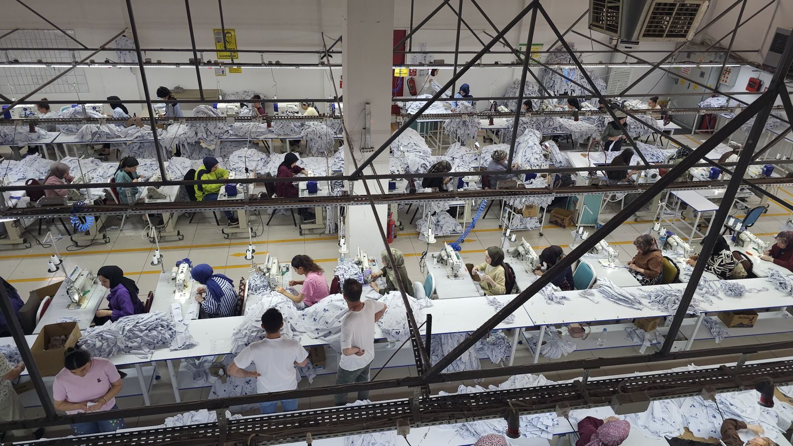 Dikiş hatlarının kuşbakışı görünümü